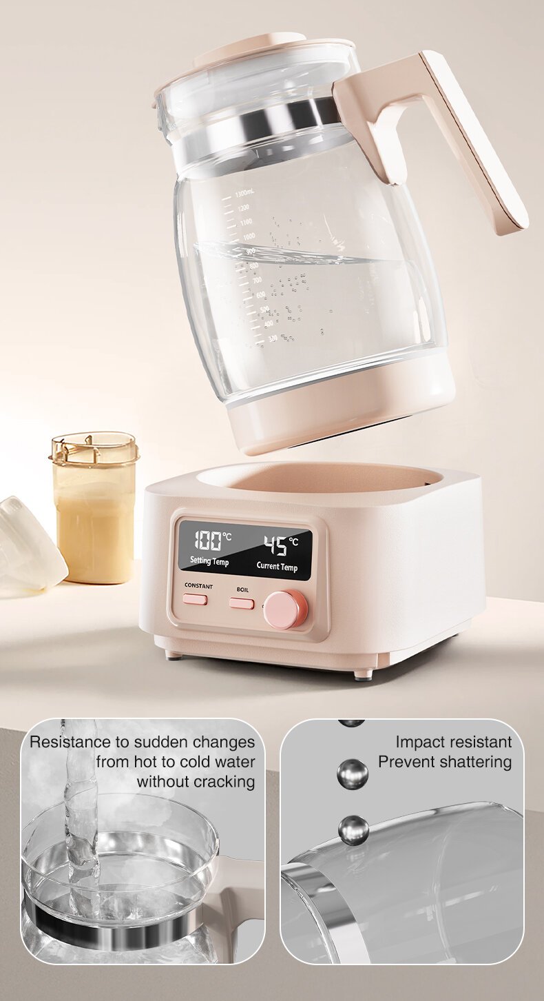 White Touch-Control Multi-Function Formula Maker feature